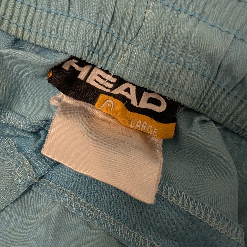 HEAD Sport Shorts 9-Inch Inseam Aqua Blue Green Large
